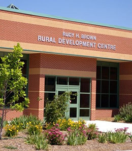 Picture of exterior brick building called Rudy H. Brown Rural Development Centre